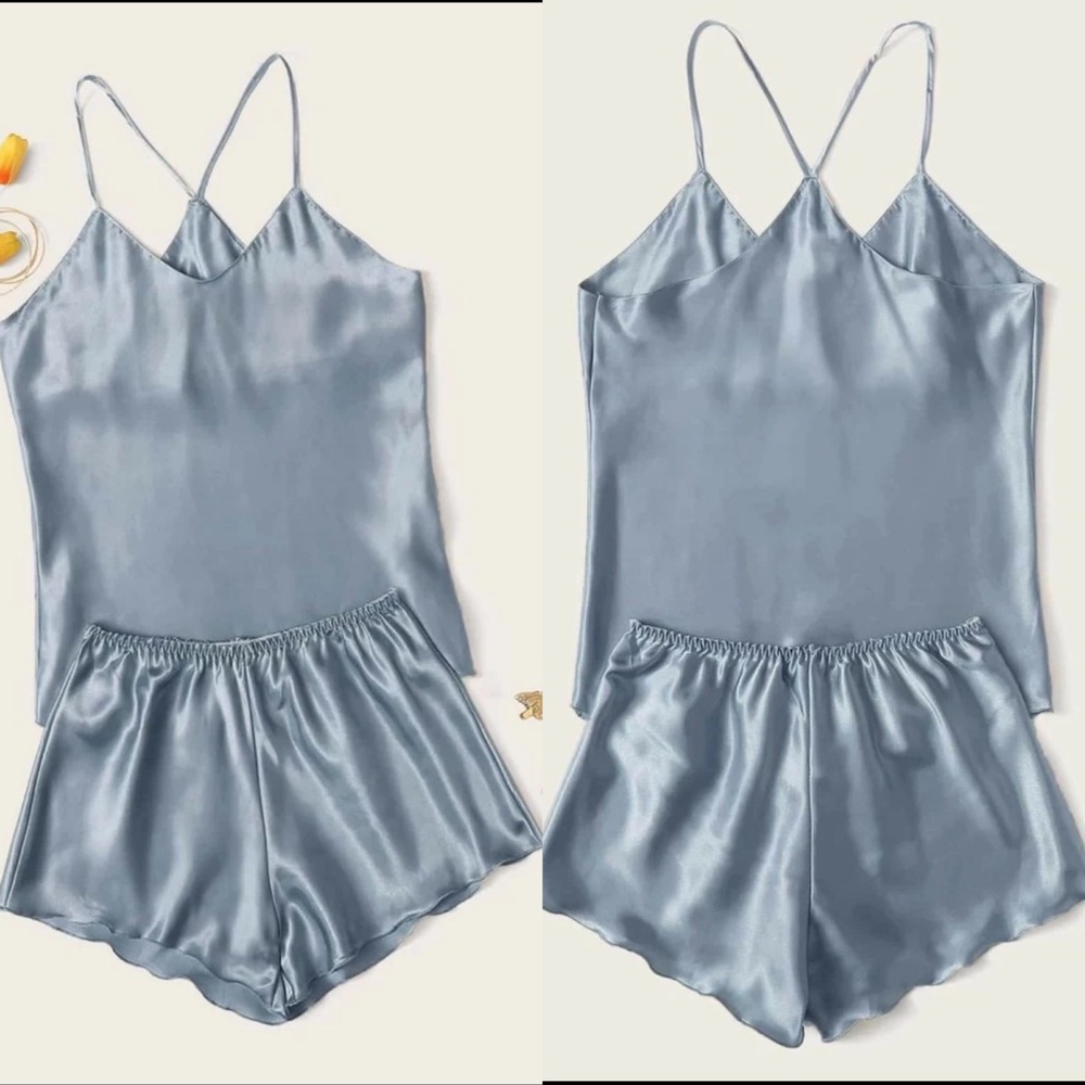 Satin Silk Camisole Pajama Set
